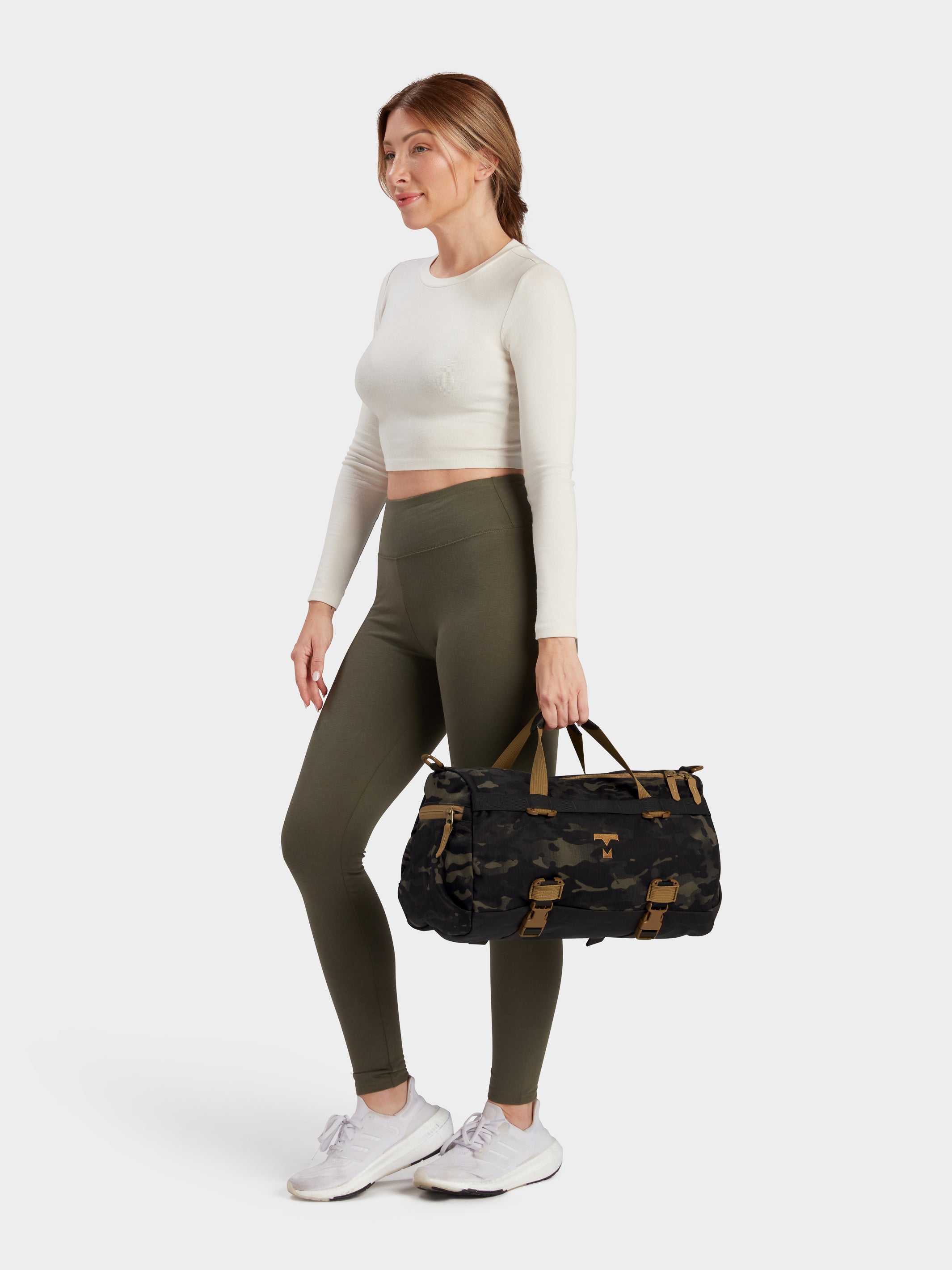MILTHREAD Athena small duffel bag 15L in Multicam Black