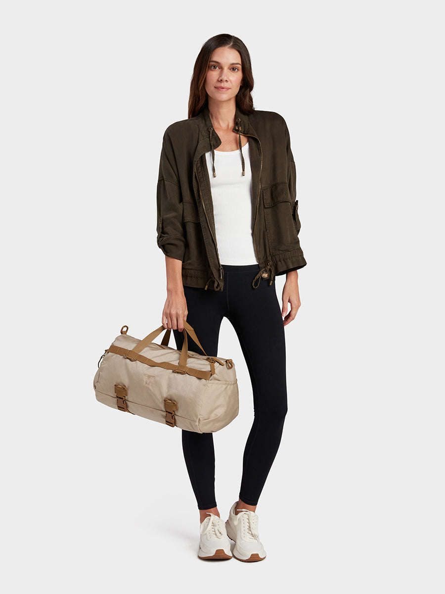 MILTHREAD Athena Small Duffel Bag 15L in sand