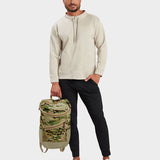 MILTHREAD Bold top load 20L everyday backpack in Multicam on model
