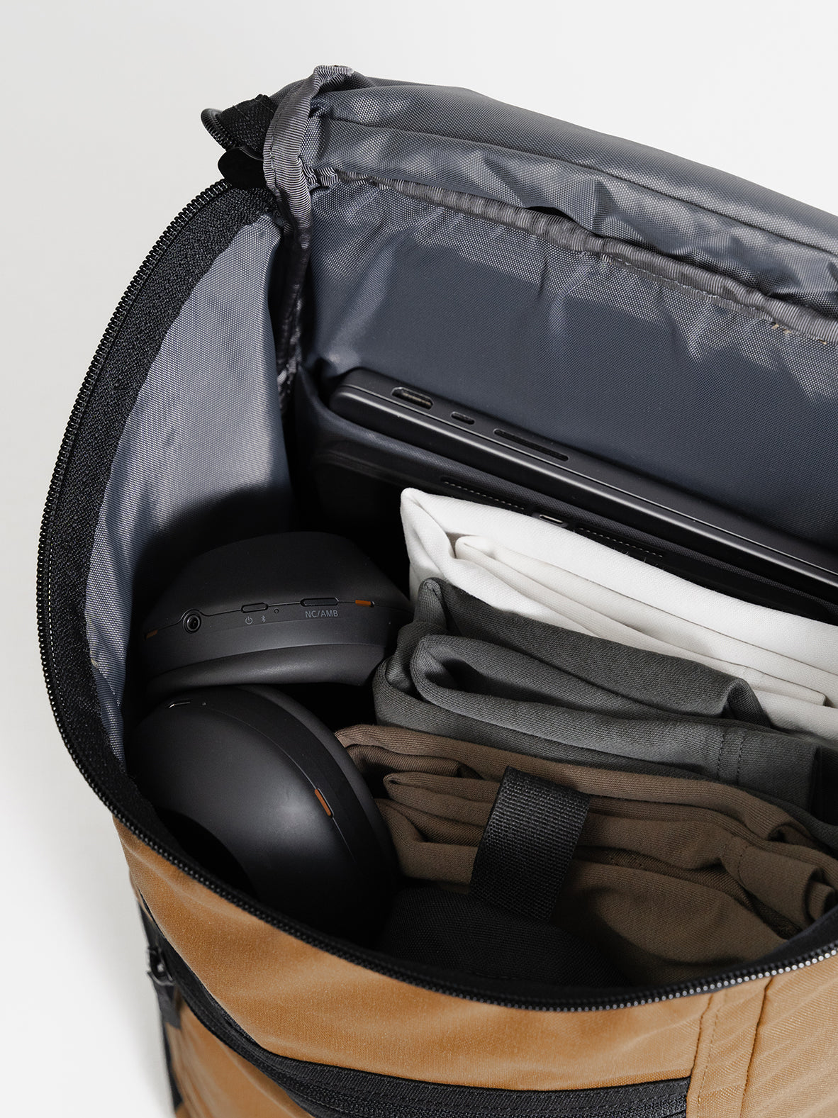 MILTHREAD Bold top load 20L backpack features dual padded sleeves