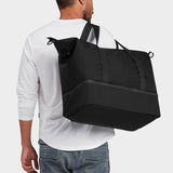 MILTHREAD Canyon 33L travel tote in black on model