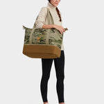 MILTHREAD Canyon 33L travel tote in multicam on model