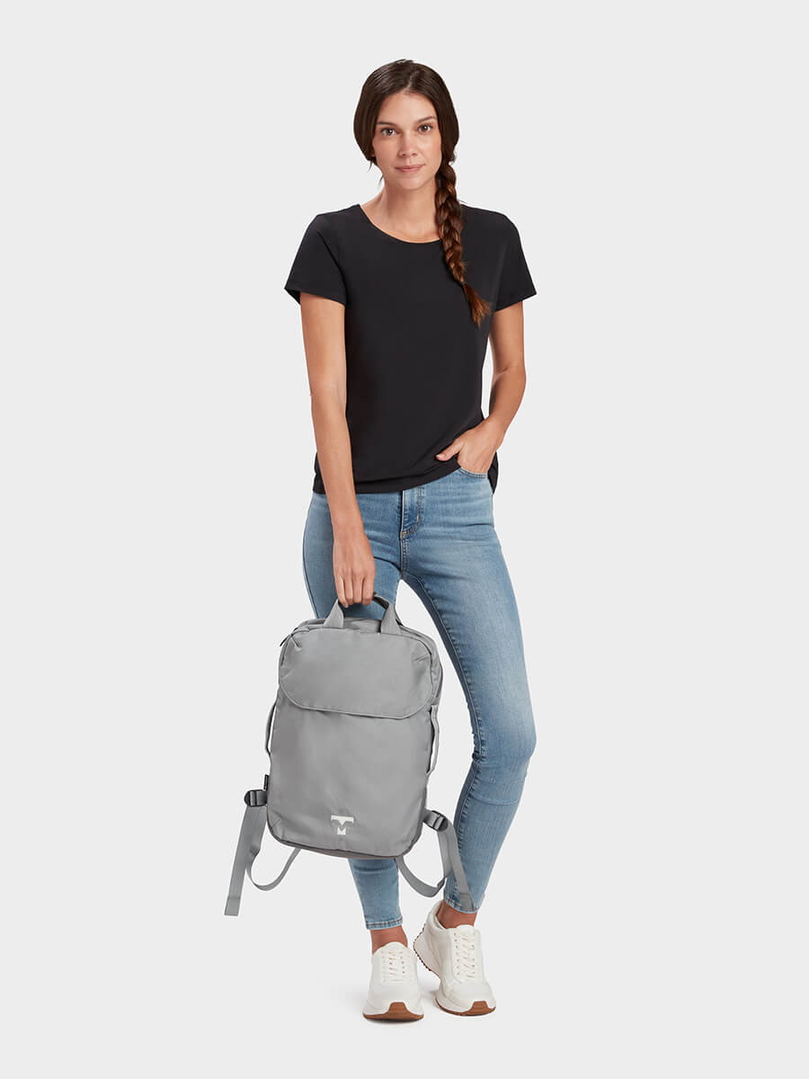 MILTHREAD Downwind everyday light backpack 8L in silver dust