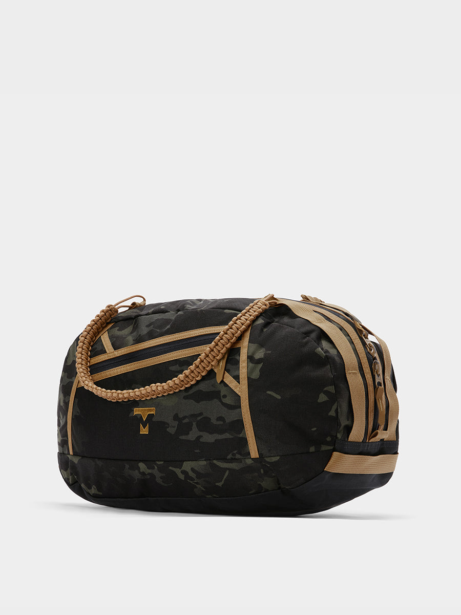 MILTHREAD Grit Duffel 25L travel bag in multicam black