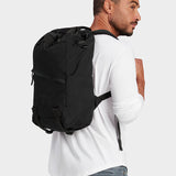 MILTHREAD everyday carry Juniper cinch top backpack 16L in black