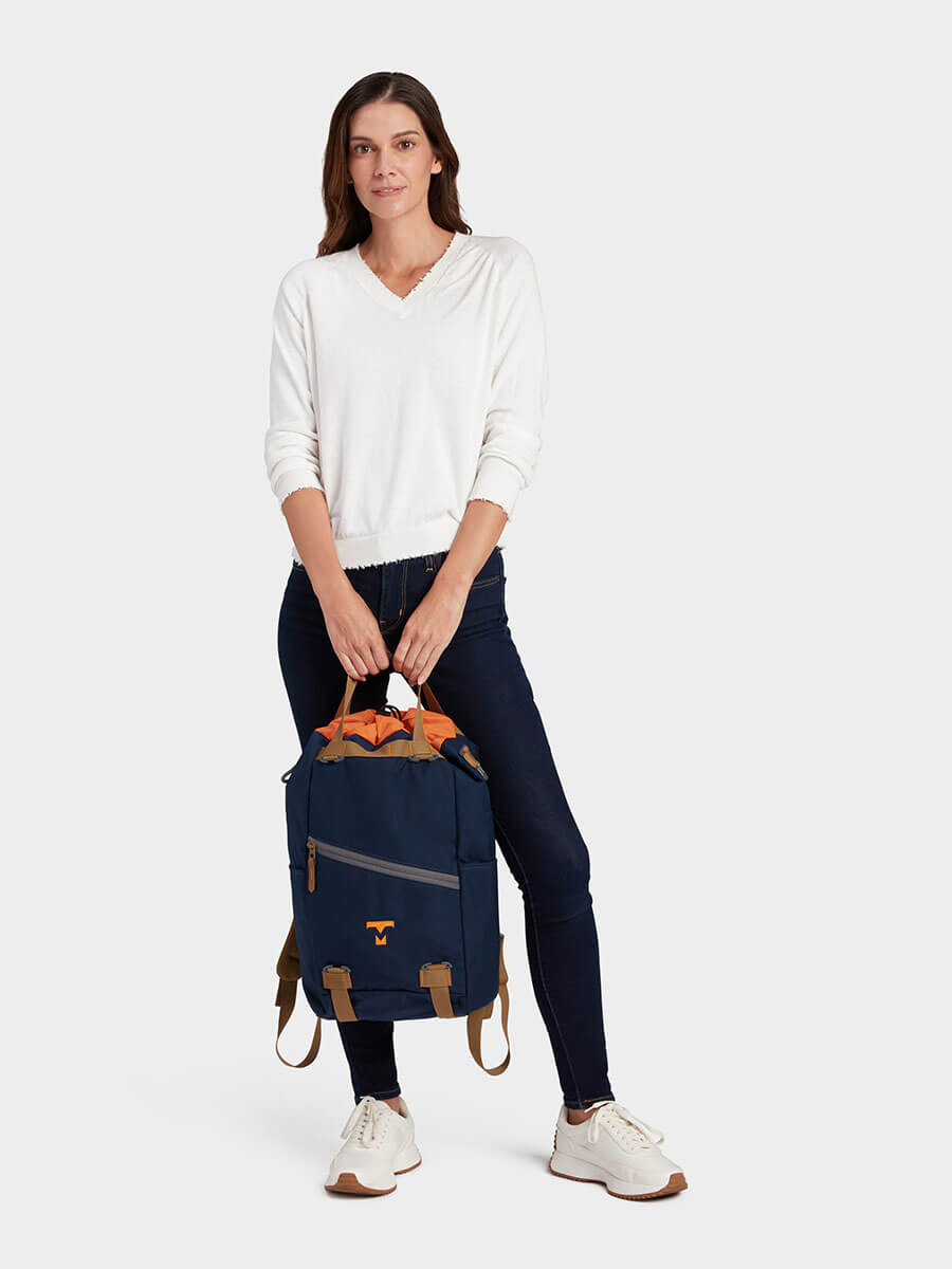 MILTHREAD everyday carry Juniper cinch top backpack 16L in midnight