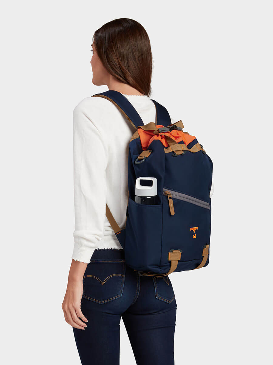 MILTHREAD everyday carry Juniper cinch top backpack 16L in midnight