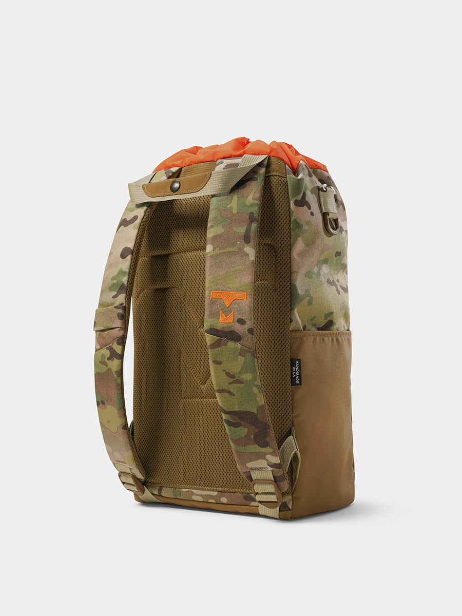 MILTHREAD everyday carry Juniper cinch top backpack 16L in multicam