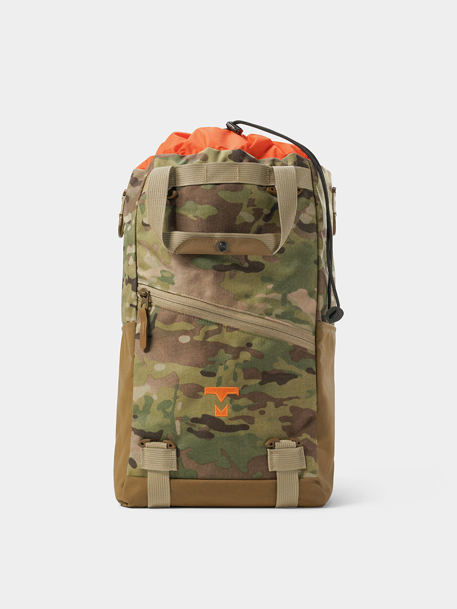 MILTHREAD everyday carry Juniper cinch top backpack 16L in multicam