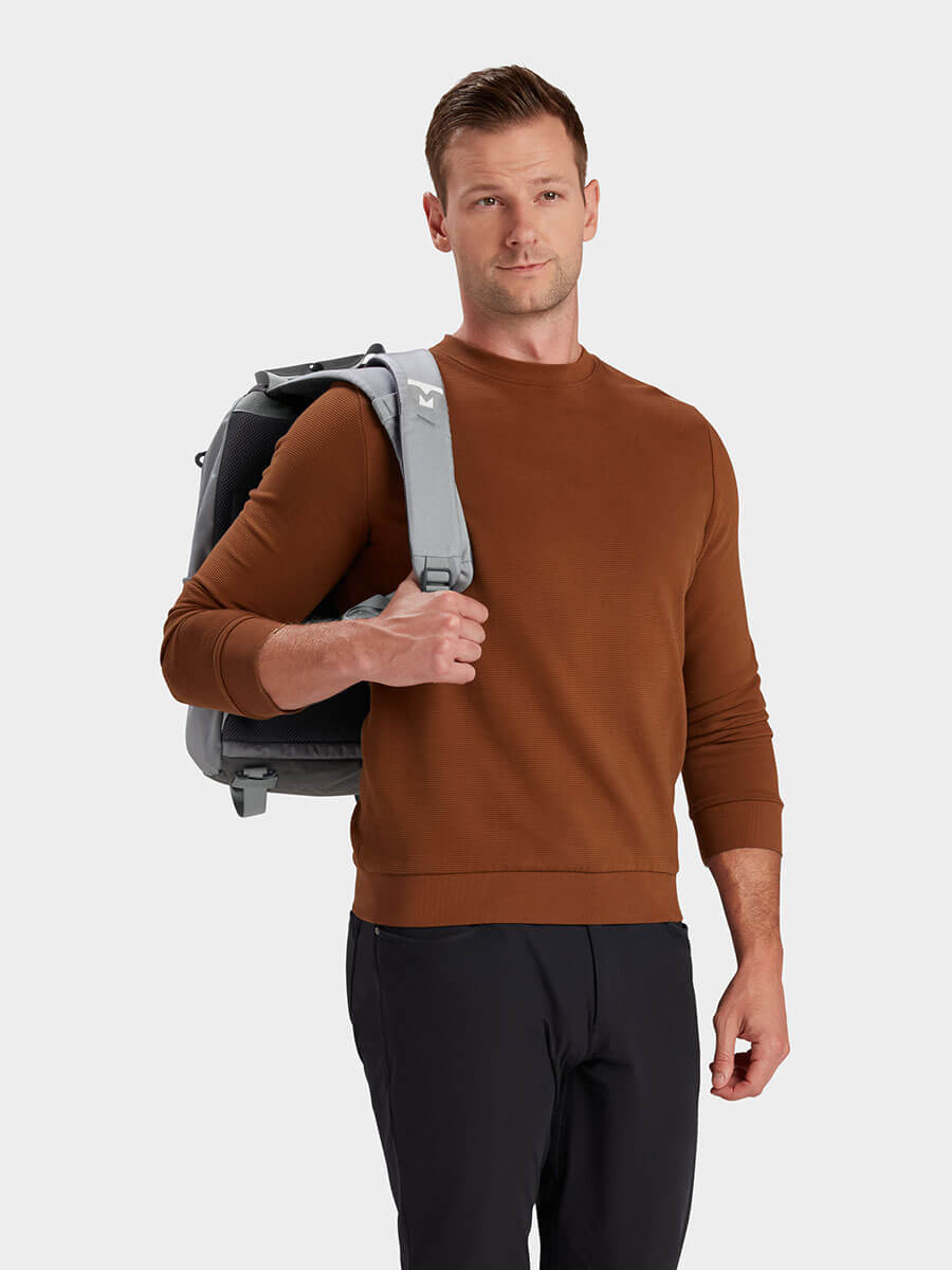 MILTHREAD everyday carry Juniper cinch top backpack 16L in silver dust