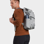 MILTHREAD everyday carry Juniper cinch top backpack 16L in silver dust