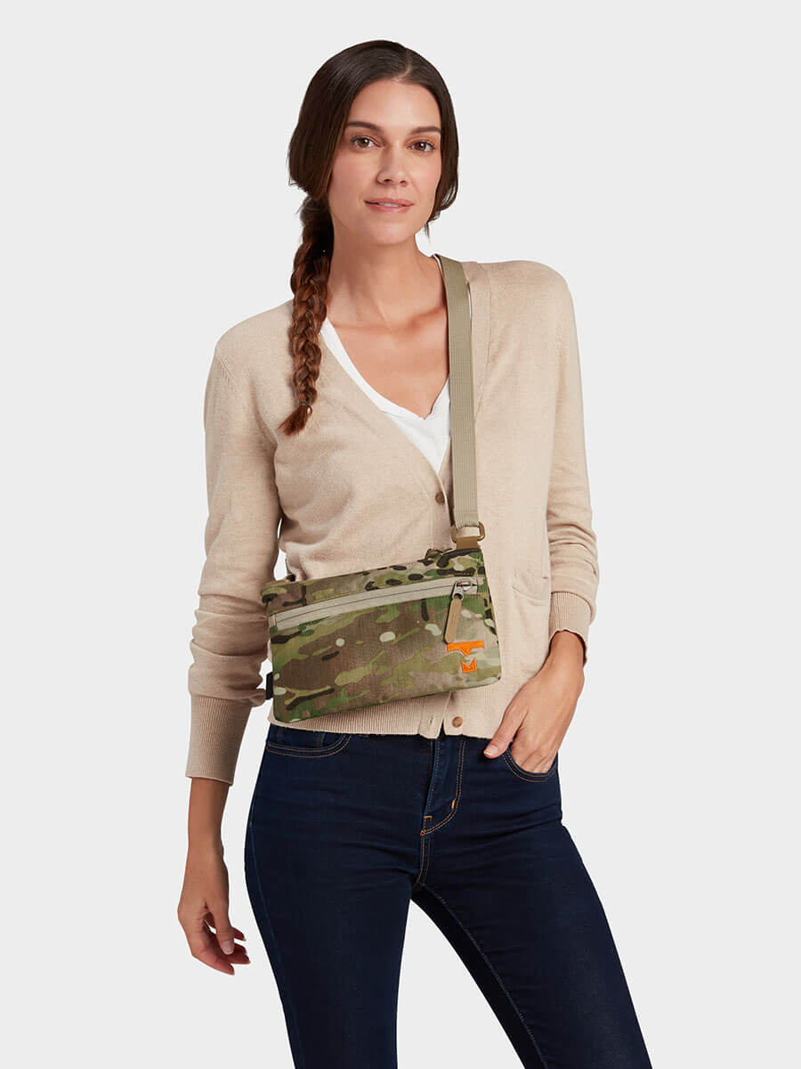 MILTHREAD EDC Slash Small Crossbody Bag 1L in Multicam