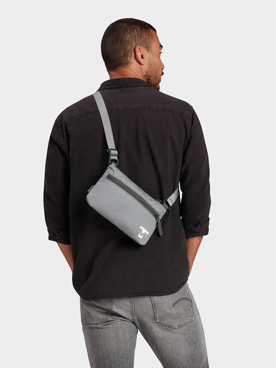 MILTHREAD EDC Slash Small Crossbody Bag 1L in Silver Dust