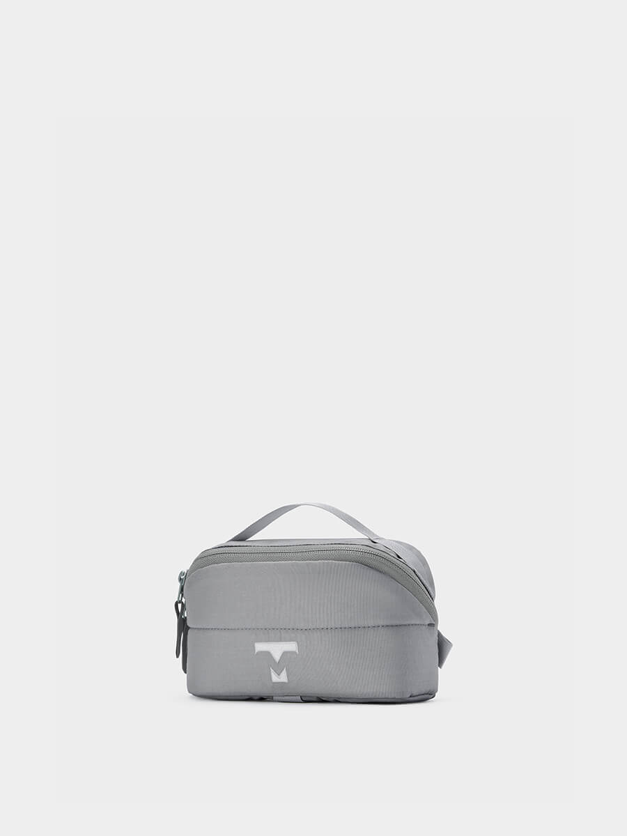 MILTHREAD Source large tech pouch in silver dust