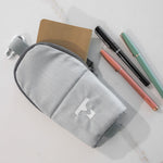 MILTHREAD Source small tech pouch in silver dust