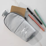 MILTHREAD Source small tech pouch in silver dust