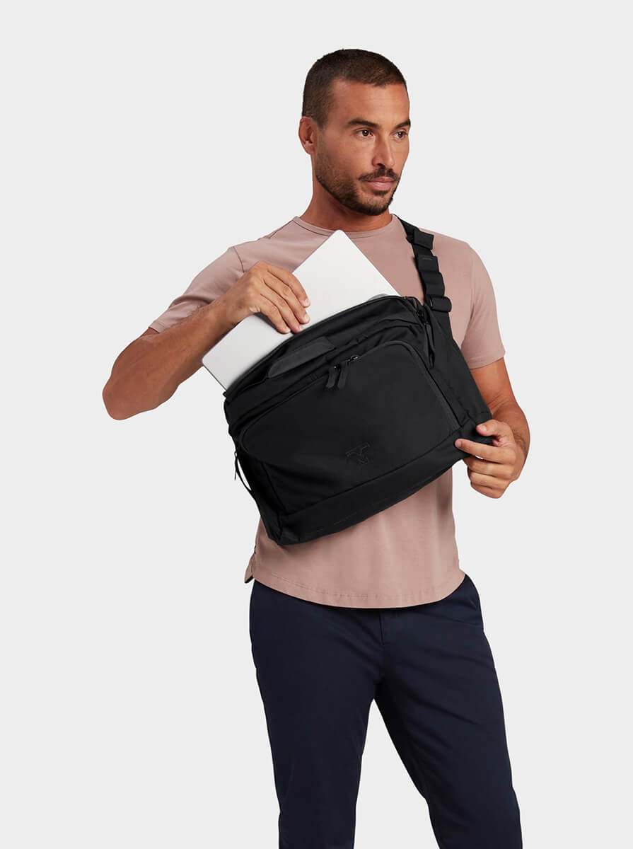MILTHREAD Sparrow 8L EDC messenger bag in black