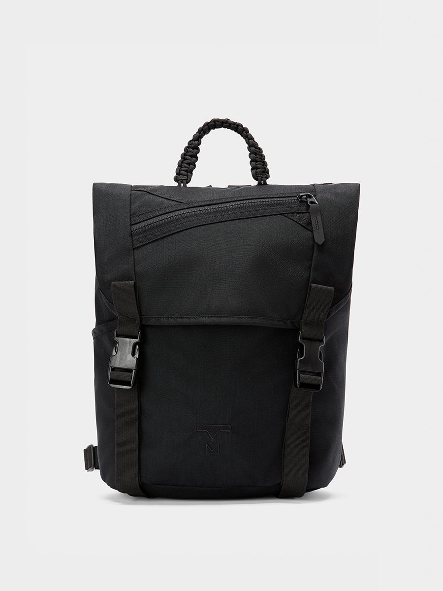 MILTHREAD Swift flap backpack in Black