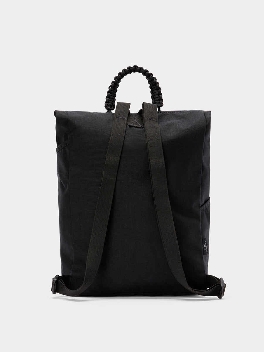 MILTHREAD Swift flap backpack in Black