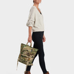 MILTHREAD Swift flap backpack in Multicam on model
