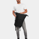 MILTHREAD Talos Rolltop 30L travel backpack in black