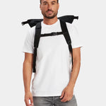 MILTHREAD Talos Rolltop 30L travel backpack in black