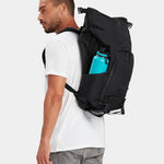 MILTHREAD Talos Rolltop 30L travel backpack in black
