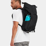 MILTHREAD Talos Rolltop 30L travel backpack in black