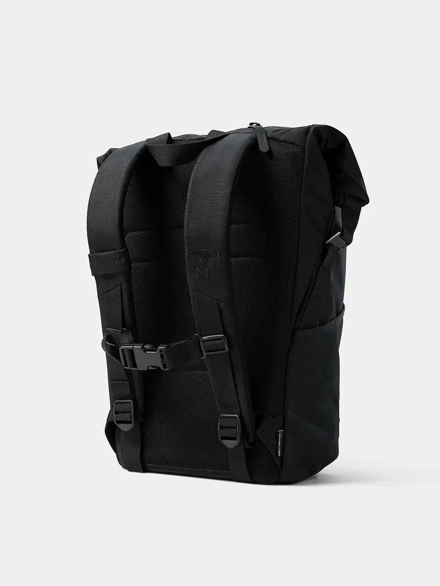 MILTHREAD Talos Rolltop 30L travel backpack in black