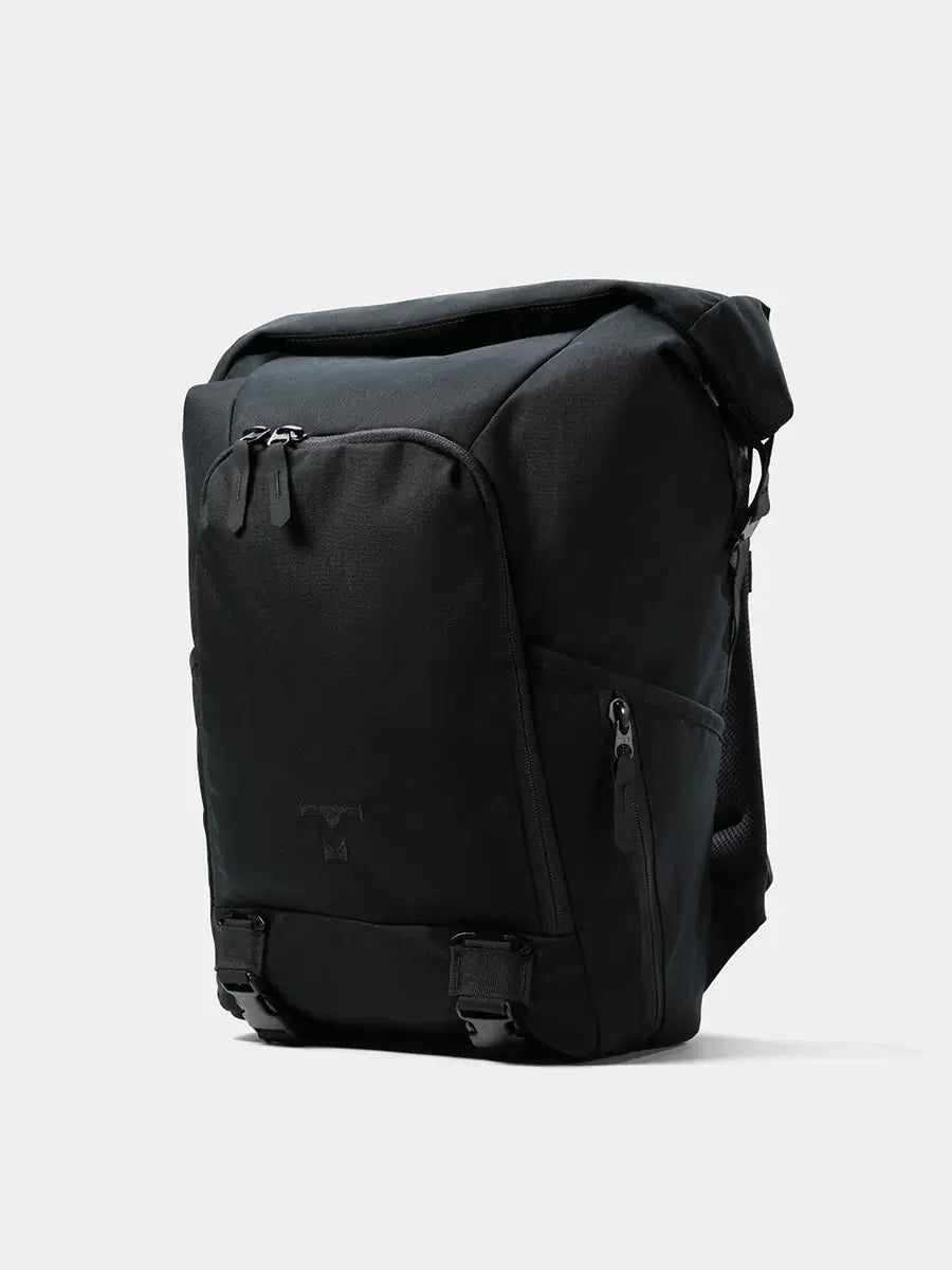 MILTHREAD Talos Rolltop 30L travel backpack in black