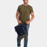 MILTHREAD Talos Rolltop 30L travel backpack in midnight