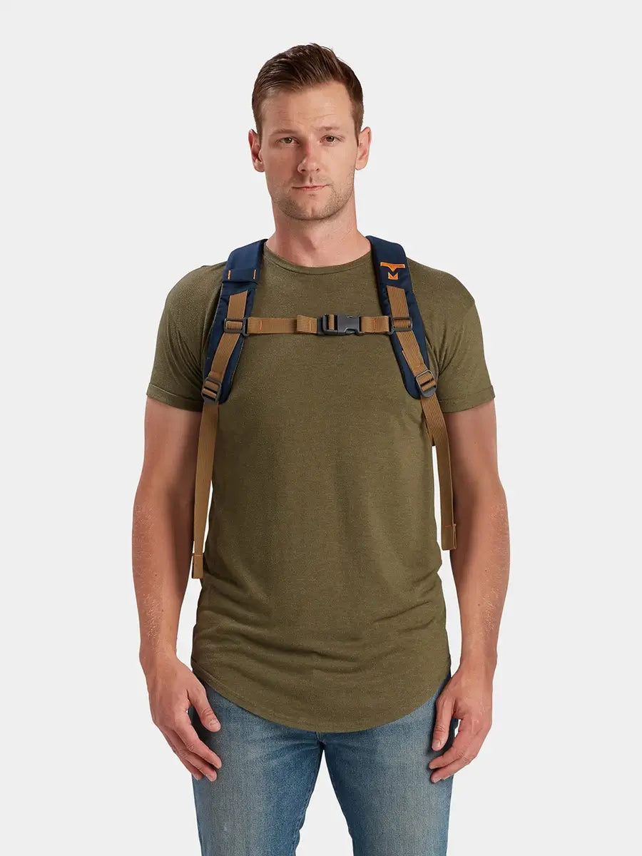 MILTHREAD Talos Rolltop 30L travel backpack in midnight