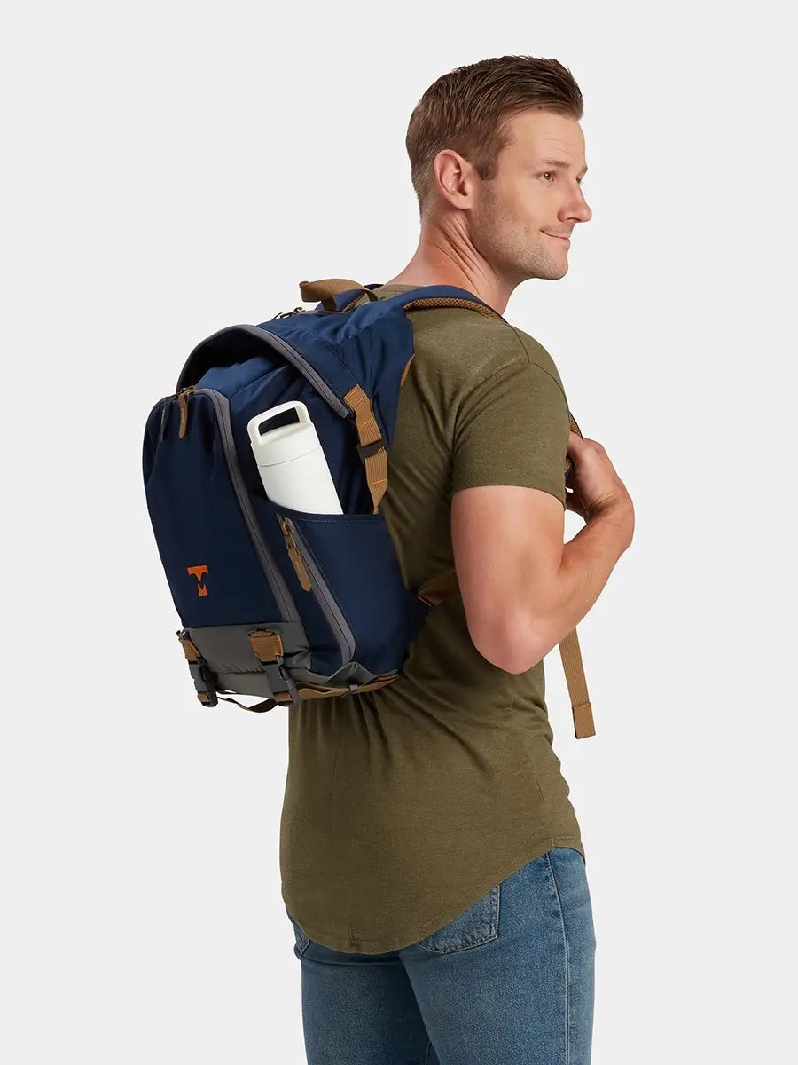 MILTHREAD Talos Rolltop 30L travel backpack in midnight