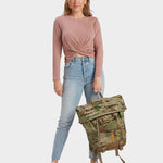 MILTHREAD Talos Rolltop 30L travel backpack in multicam