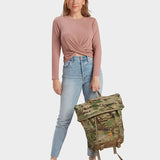 MILTHREAD Talos Rolltop 30L travel backpack in multicam