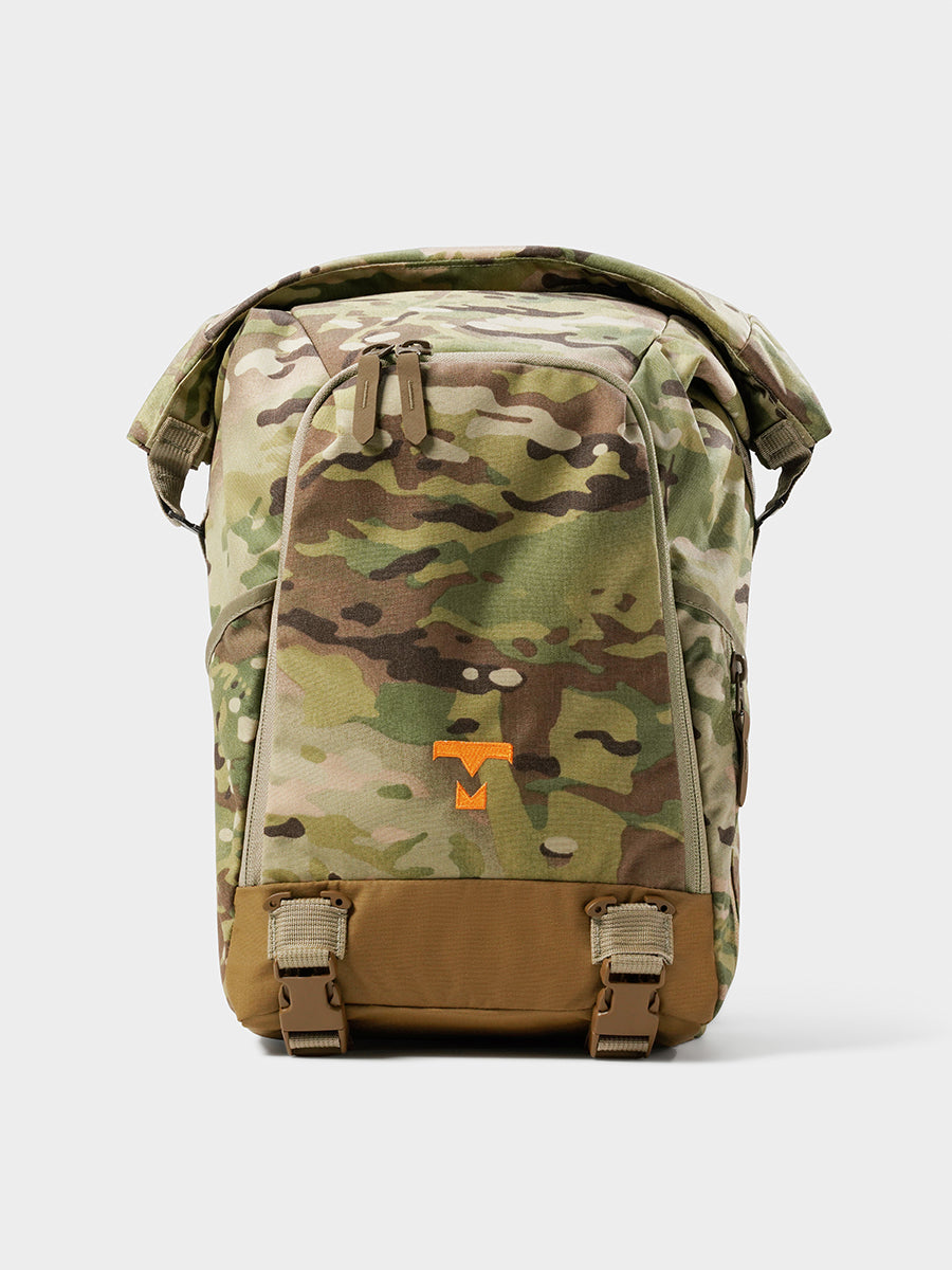 MILTHREAD Talos Rolltop 30L travel backpack in multicam