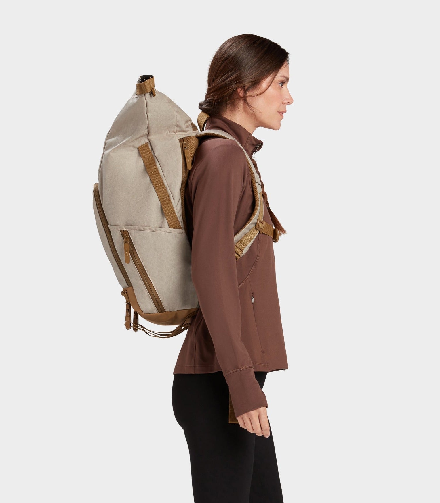 MILTHREAD Talos Rolltop 30L travel backpack in sand