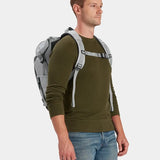 MILTHREAD Talos Rolltop 30L travel backpack in silver dust