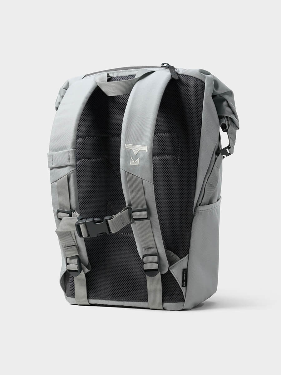 MILTHREAD Talos Rolltop 30L travel backpack in silver dust