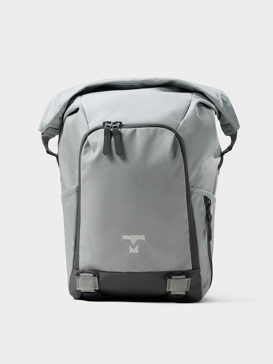 MILTHREAD Talos Rolltop 30L travel backpack in silver dust