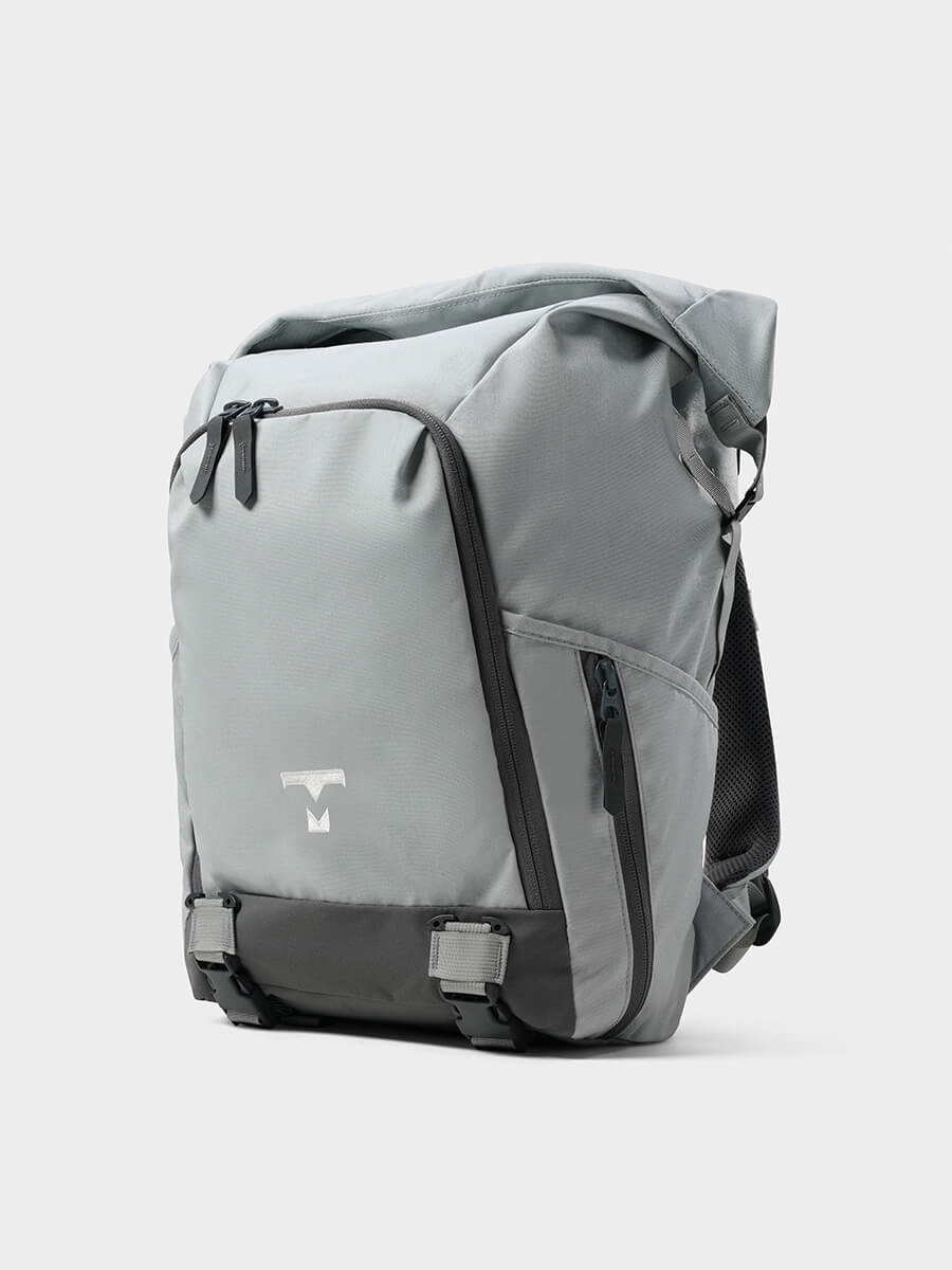 MILTHREAD Talos Rolltop 30L travel backpack in silver dust