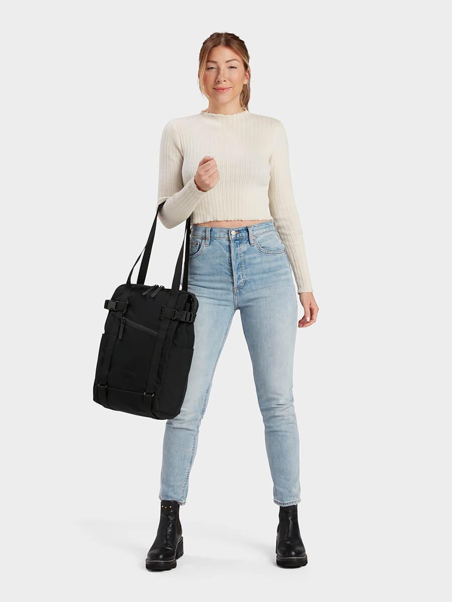 MILTHREAD EDC Tango shopper tote in black