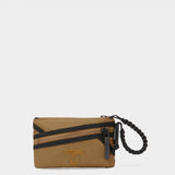 MILTHREAD Zest wristlet wallet in Coyote Brown