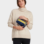 MILTHREAD Zest wristlet wallet in Midnight on model