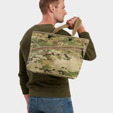 MILTHREAD Zing tote 13L in Multicam on model