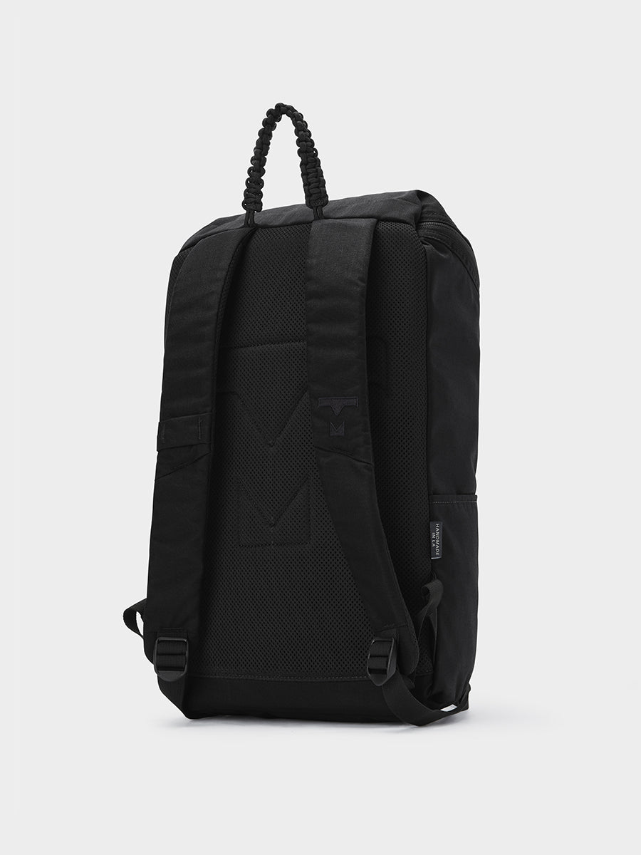 Bold backpack in black tabletop back 45 degree view