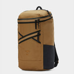 Bold backpack in coyote brown tabletop front 45 degree view