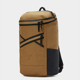 Bold backpack in coyote brown tabletop front 45 degree view