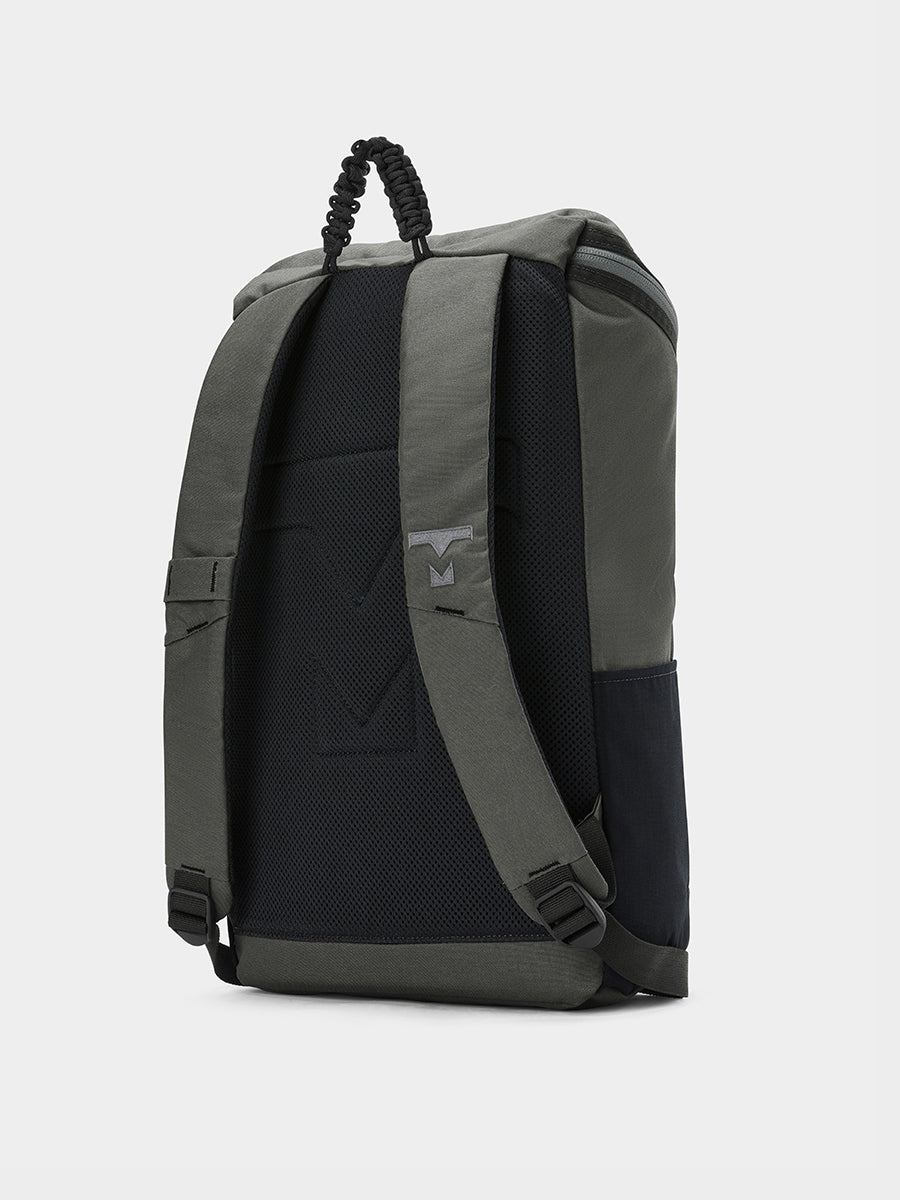 Bold backpack in foliage tabletop back 45 degree view