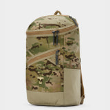 Bold backpack in multicam tabletop front 45 degree view